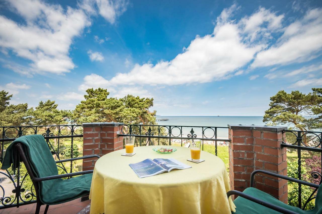 Fewo Direkt Am Strand Mit Meerblick Und Balkon,Villa Glueckspilz, Binz Exterior foto